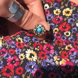 Roaming Buffalo turquoise ring